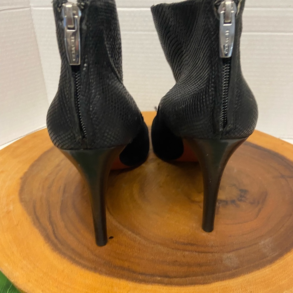 COACH TINA Leather Stiletto Heel Ankle boots - Picture 7 of 9